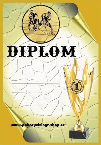 Florbal diplom A4 .20