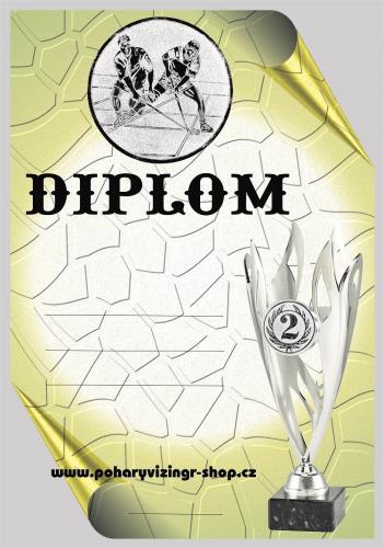 Florbal diplom A4 .21