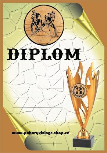 Florbal diplom A4 .22